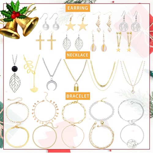 Hifot Jewellery Advent Calendar 2024 Women Teen Girls, view 3