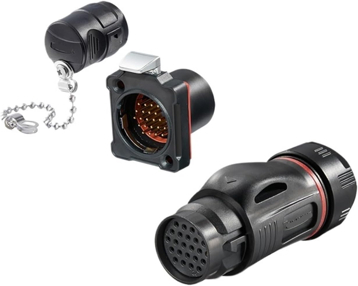 BD-24 plastic aviation 24 core data signal transmission power male and female industrial connector(Male plug)