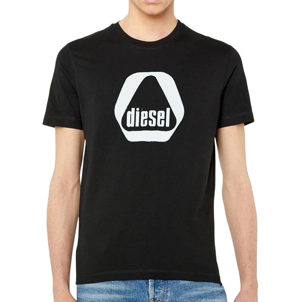 Diesel Men's Black T-Shirt Diegor81E, Black, M