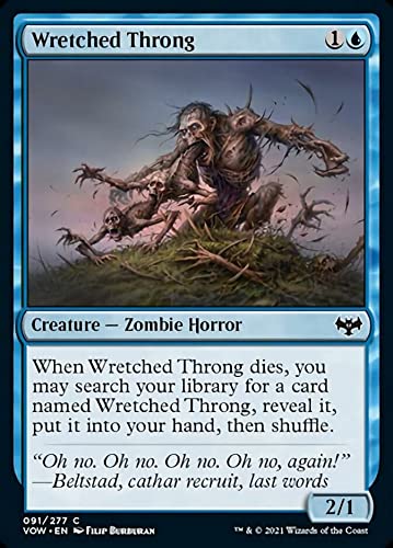 Amazon.com: Magic The Gathering - Wretched Throng (091