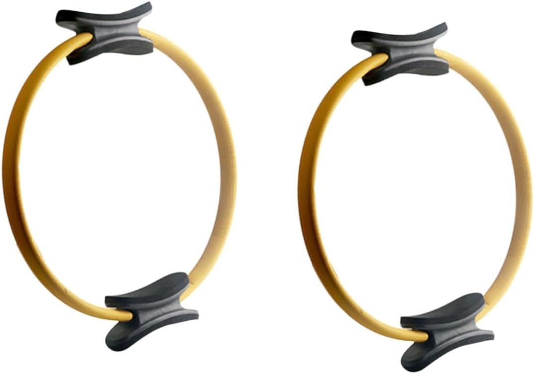 Toddmomy 3 pcs Flexible Yoga Ring Exercise Ring Anti-slip Handle Yoga Ring Yoga Wheel Pilates Ring Yoga Training Wheel trendy rings Yoga Auxiliary Loop Fashion fitness ring