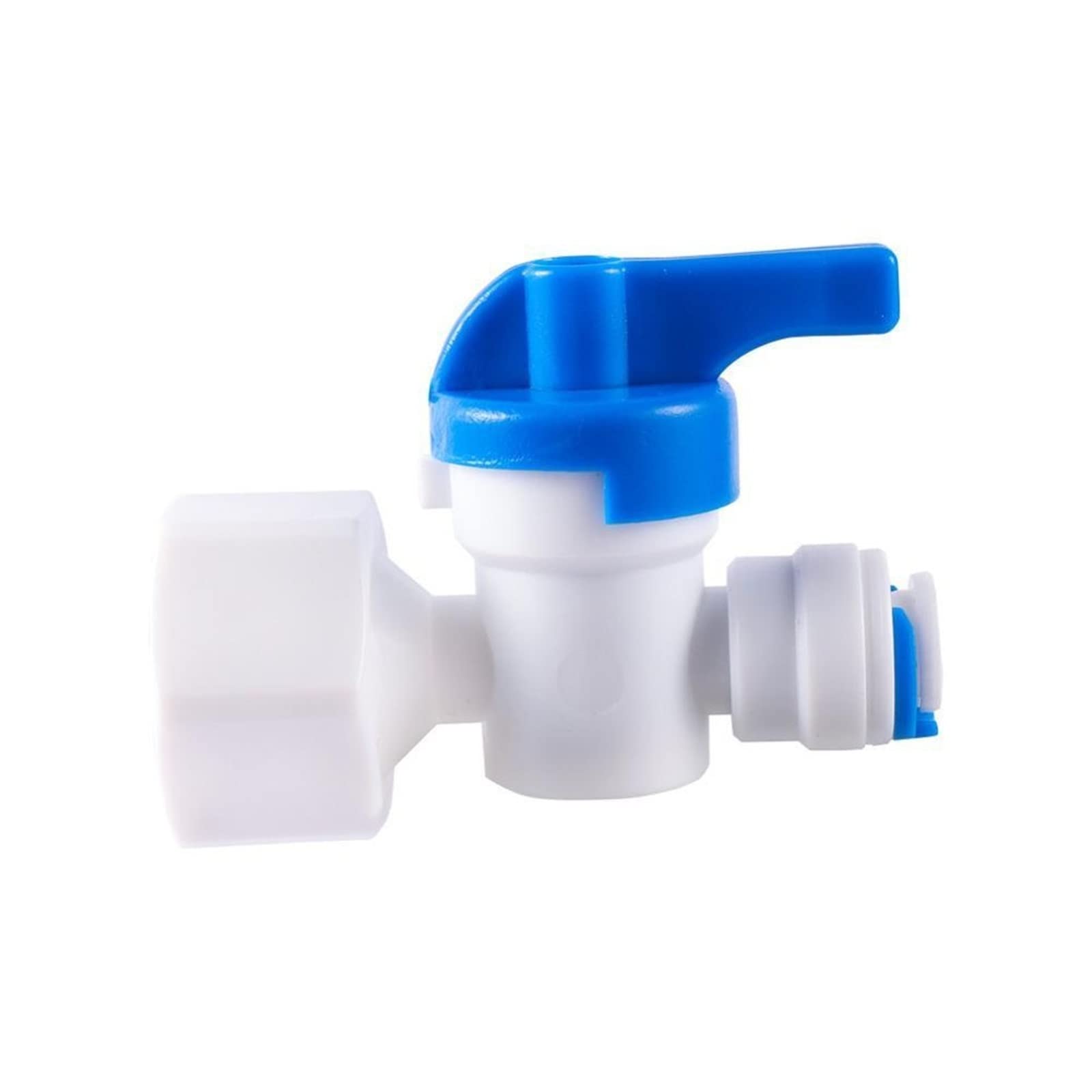 Purificador del Sistema de Filtro ósmosis inversa 1/2 quot; Rosca Hembra a 1/4 Válvula Bola Tubo, válvula purificadora Agua Cierre conexión rápida, 1 Uds