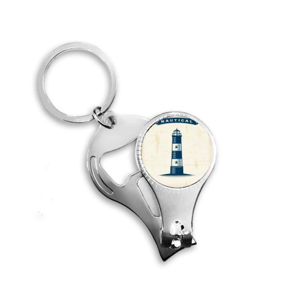 Coupe-ongles phare militaire et anneau porte-clés pour le camping