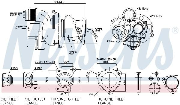 Nissens Turbocharger - 93154