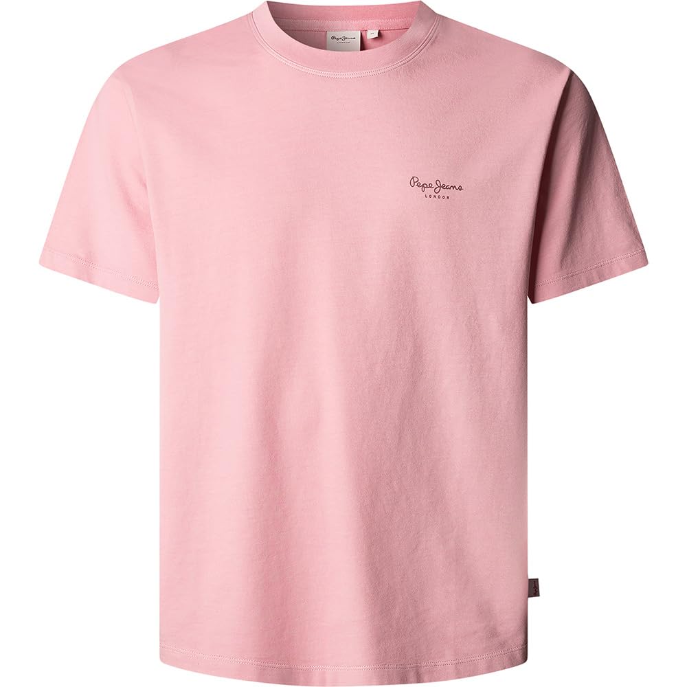 Pepe Jeans Men's Jacko T-Shirt, Pink (Washed Pink), L