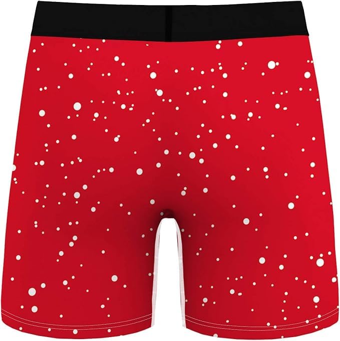 ENUOLADY Men's Funny Christmas Underwear Gifts Breathable Boxer Briefs (US, Alpha, Medium, Regular...