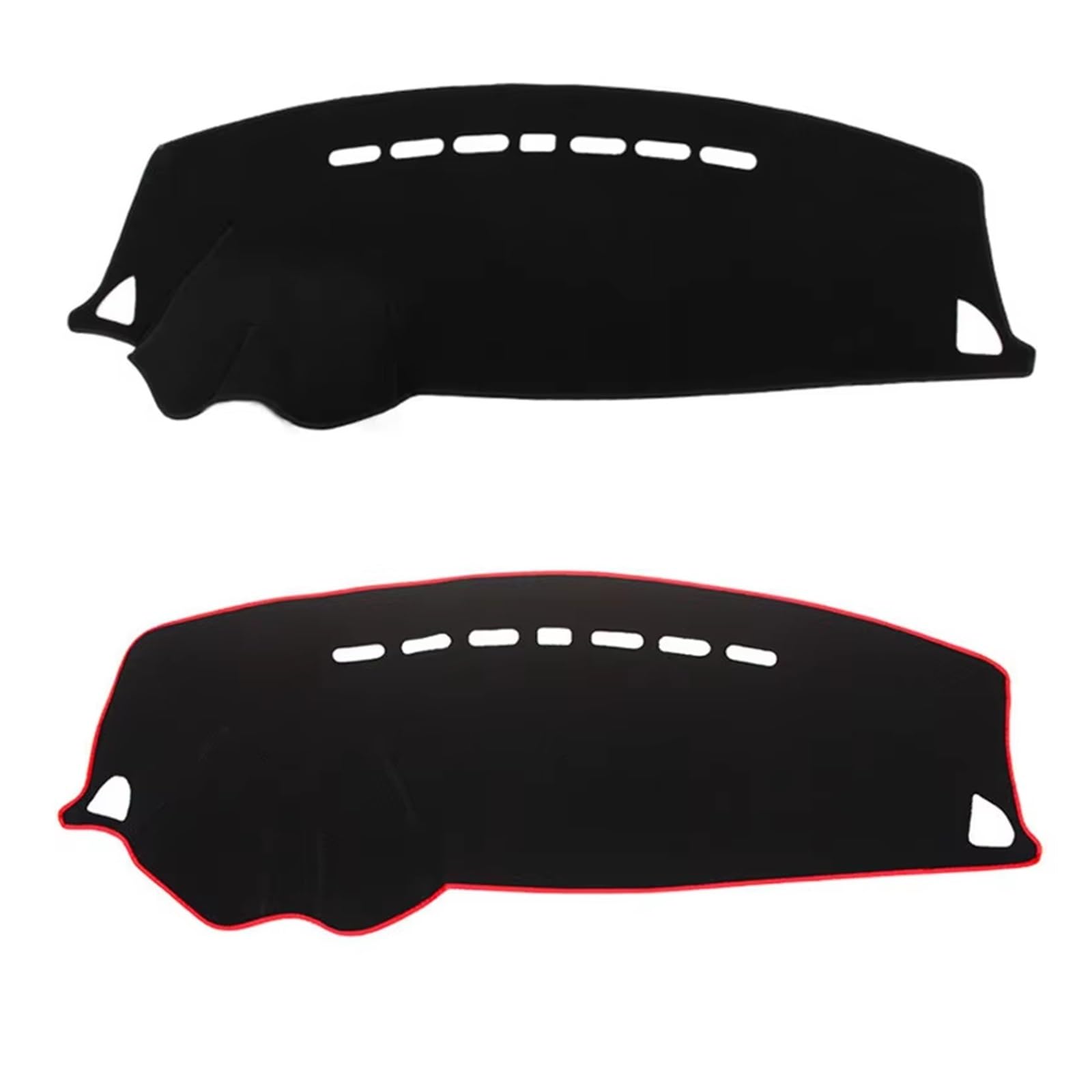 Center Konsole Für Mitsubishi Für Lancer EX Für Ralliart Für EVO X Für Galant Fortis 2008-2017 Dashmat Armaturenbrett Abdeckung Matte Teppich Armaturenbrett Matte Interior | Black(Red Edge)RHD