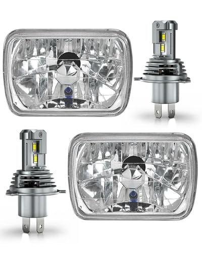 VCSZKXLY 5x7 7x6 Led Headlights for Off-road Compatible for 1986-1995 Jeep Wrangler YJ 1984-2001...