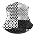 Produktbild KERYNP Multifunktionstuch Fleece, Halstuch, Schlauchtuch, Black White Patchwork Quilted Geometric Unisex Fleece Neck Warmer Face Warmer Neck Tube Neck Scarf Neck Gaiters