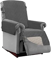 Vista 91 de Sofa Shield - Funda para sillón con respaldo patentado con correa, protector de cojín, funda reversible diseñada en EE. UU. resistente a manchas