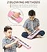 Vangoa 37 Key Melodica Musical Instrument Soprano Melodica Air Piano Keyboard with Carrying Bag, 2 Mouthpieces, Wipe Cloth, Key Stickers, Pink