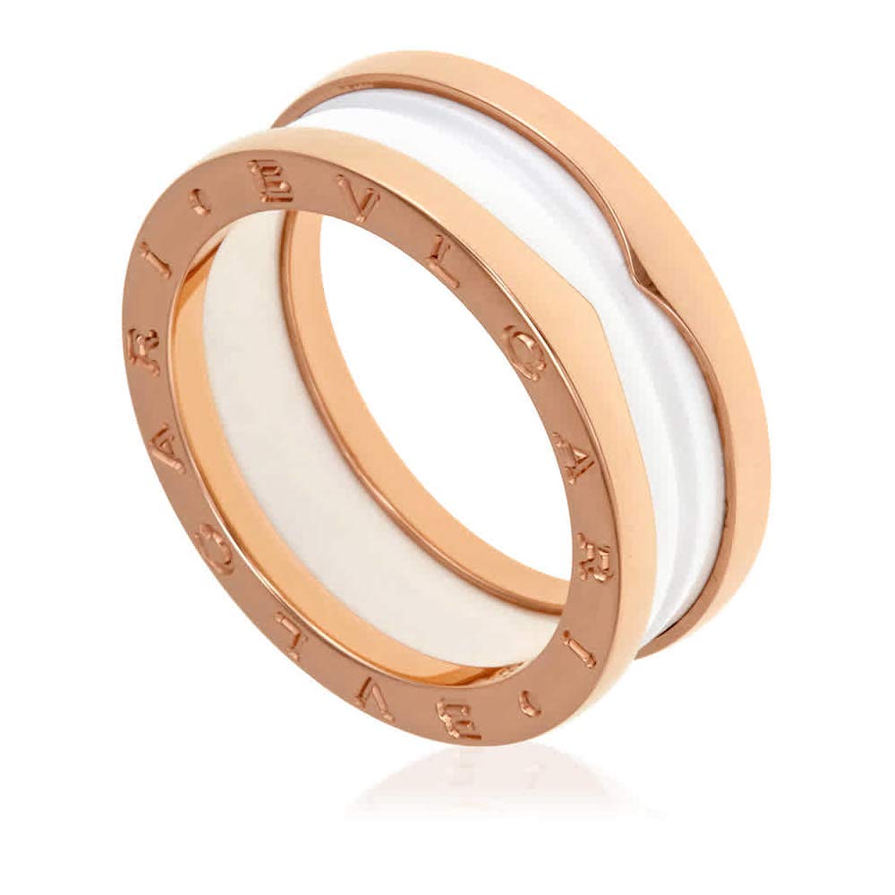 美品　BVLGARI B.ZERO1 Bulgari B.zero1 Ladies Stainless Steel Leather Watch