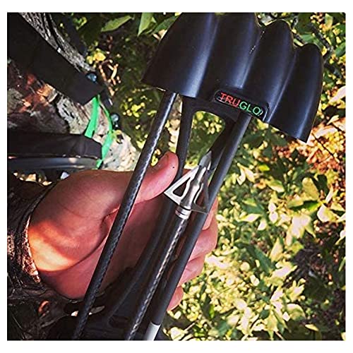TRUGLO TUFF-LOC 4-Arrow Ultra-Quiet Lightweight Compact Composite Vibration-Absorbing Left-Hand Convertible Bow Hunting Archery Quiver