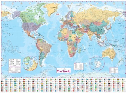 Collins World Wall Laminated Map (World Map) by Collins Maps (2013-06-20)