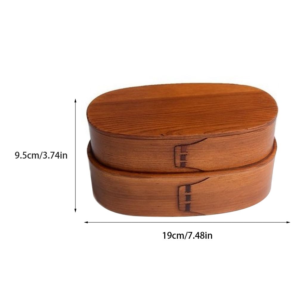 Lot de 5 couverts en bois avec rangement double couche, ce qui le rend facile à transporter et a une grande capacité intégrée de vaisselle comme indiqué