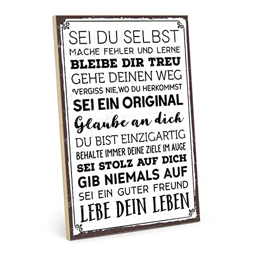 Schild mit einem Spruch