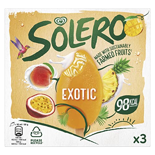 Helado Solero Exotic Tropical, 90ml x 3