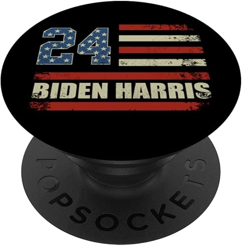 Biden Harris 2024 Bandera de Estados Unidos PopSockets intercambiables PopGrip