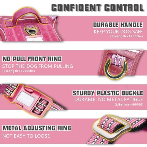 Image of AUROTH Dog Harness for Large Dogs, No Pull Tactical Dog Vest Heavy Duty