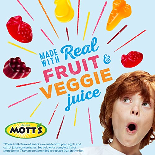 Mott's Fruit Flavored Snacks, Assorted Fruit, Pouches, 0.8 Oz, 40 Ct #TOP4