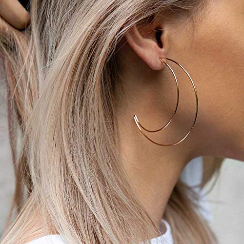 Preisvergleich Produktbild Jovono Ohrringe mit großem Mond für Damen und Mädchen
