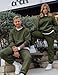 JMIERR Sweatsuits Mens 2 Piece Couple Outfit Lounge Two Piece Sets Fall Fashion 2026 Tracksuits Oversized Essentials Hoodies Sweatshirt and Baggy Sweatpants Casual Loungewear Clothing, M, Moss Green