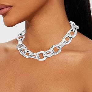 ネックレス・ペンダント Rabanne Chunky Choker Necklace In Polished Aluminum Rabanne Chunky Choker Necklace In Polished Aluminum | THE LIST