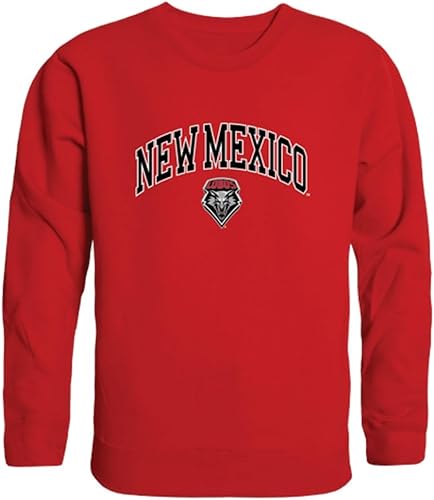 W Republic UNM - Sudadera con cuello redondo Lobos Seal de la Universidad de Nuevo México