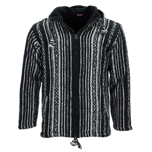 Veste Gheri unisexe en coton gratté doublée polaire pour style boho