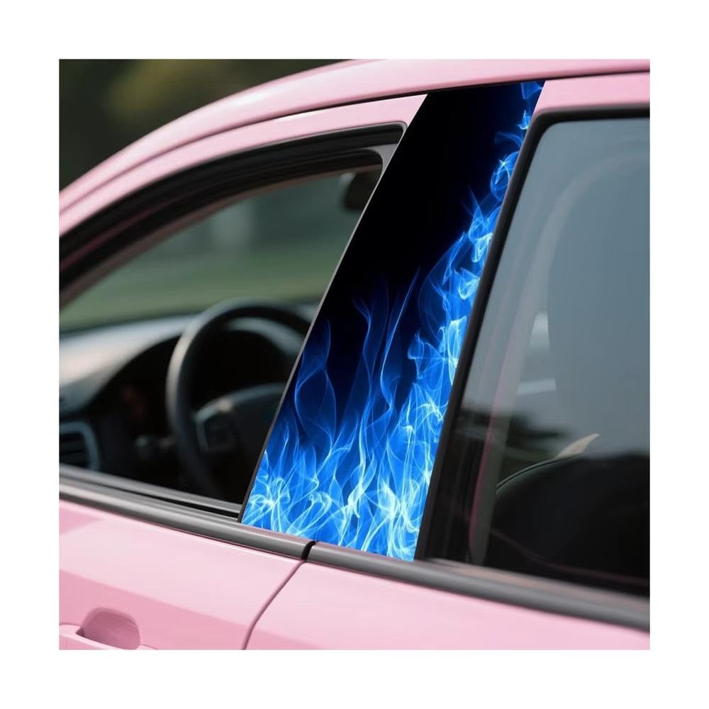 Bertdcx One Color Car B Pillar Central Control Sticker Set Bumper Sticker Waterproof And Scratch Auto Parts
