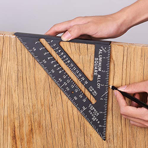Mr. Pen CR01 Rafter Square, Metal Square, 7 Inch, Carpenters Square, Square Tool, Metal Square Ruler, Carpentry Squares thumb #4