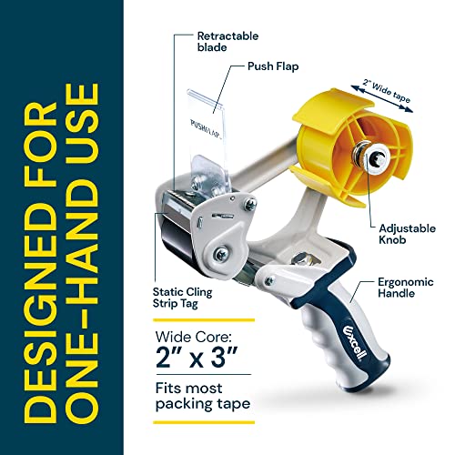 Excell Tape Dispenser with 3 Inch for Heavy Duty, Box Sealing Industrial Tape Dispenser Gun,2-inch W