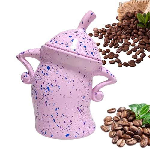 Botes con actitud - bote con actitud - jarra de almacenamiento de alimentos con divertida sassy hermandry cerámica de almacenamiento de cocina recipiente de azúcar para café té té de azúcar ja