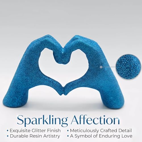 Estatua de Manos en Corazón para Decoración Moderna miniatura 4