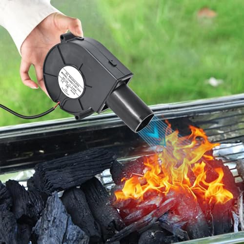 Tiardey Radialventilator 240 V, Verstellbarer Wechselstrom-Radialventilator mit Drehzahlregler, Gebläse, 97 mm, Turbinengebläse für Heizungen, Grill, Grill, Picknick