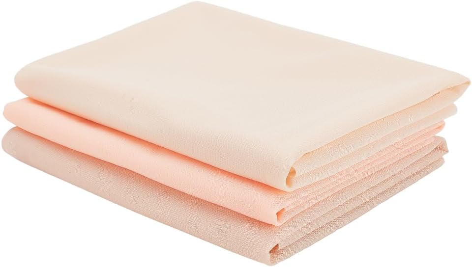 INFUNLY 6Pcs DIY Doll Skin Tone Fabric - Woolen Knitted - Flesh Red, Flesh, Skin Color - Solid Pattern - Knit Fabric for Doll Making & Handmade Cloth Puppet