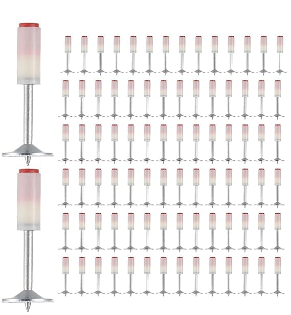 Nail Gun Manual Steel Nails, 7.3mm Round Nails Wall Fastening Tool, Nails for Nail Gun Hand-Steel Nail Concrete Ceiling Cable Ducts Fixing Device. (500 PC)