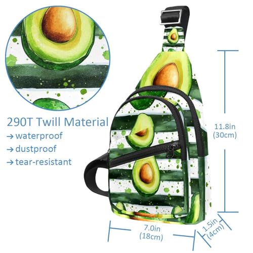 Mochila bandolera para hombre verde multicolor de 30x18cm 5