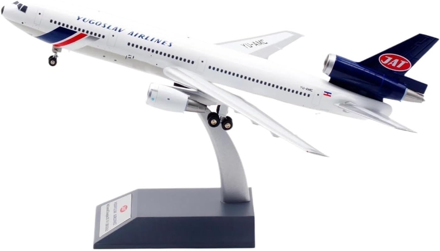 Miniature Scale 1 200 for Yugoslav Airlines Mcdonnell Douglas DC-10-30 Simulation Alloy Aircraft Model Ornaments Flying Toy Game Kits