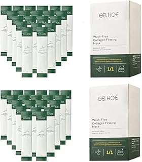 40 Packs Korean Collagen Firming Mask Skin Care, Wash-Free Sleeping Facial Mask, Essential Lifting Firming Anti Aging Moisturizing Face Care Gel Cream, Portable Packaging for Women & Men (40PACKS)