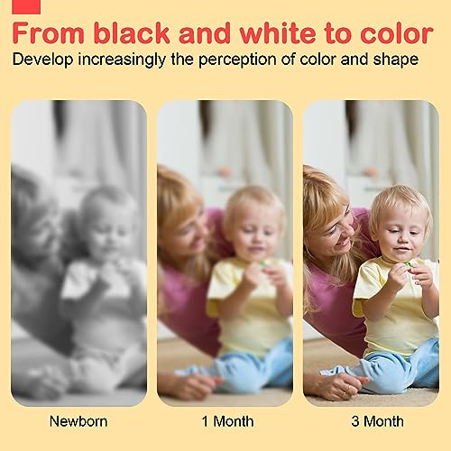 URMYWO Black and White Baby Toy, Tummy Time High Contrast Newborn Toys - image 4