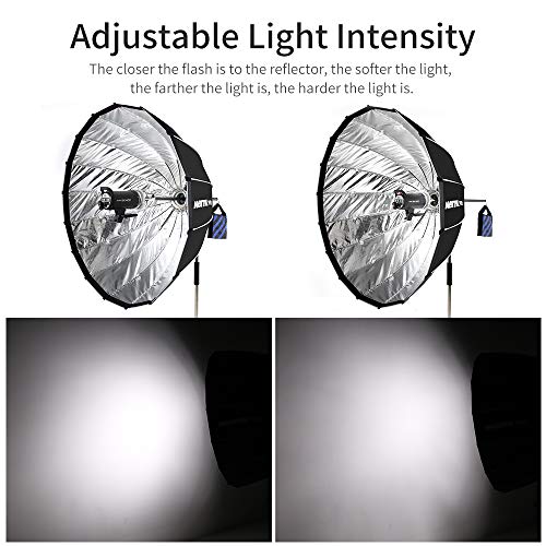 AMBITFUL AL-06 Softbox Reflector Extendable Bracket Adapter Compatible Bowens Mount Speedlite Stduio Flash Parabolic Softbox - Thumbnail 7