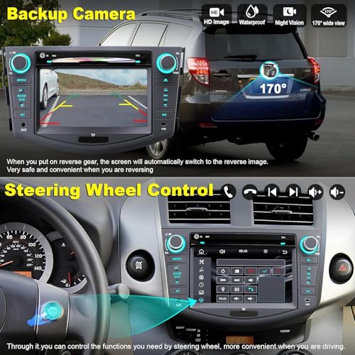 Radio para Auto Toyota RAV4 2007-2012 Pantalla Táctil 7" miniatura 7