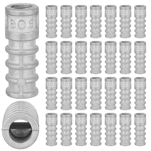 28 Pack 3/8 * 1-3/4IN Lag Shield Anchor,Zinc Alloy Cinder