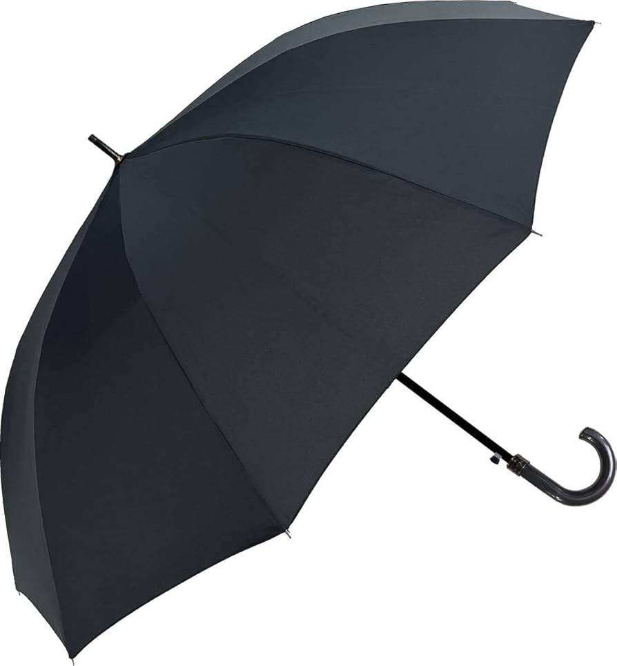 Amazon.co.jp: 中谷-傘 中谷 紳士長傘 耐風 10本骨 ブラック