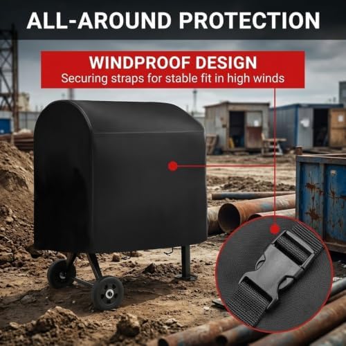 All Weather Cement Mixer Cover for Yardmax YM0115 4.0 Cu Ft Mixer - 2