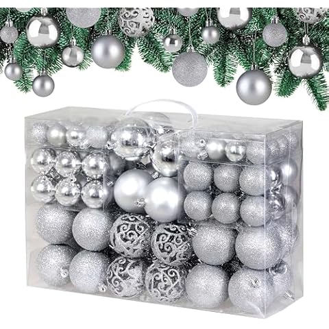 Deuba 100 Boules de Noël Argent Cover