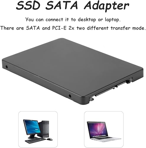 Miniatura 3 de M.2 NGFF a 2.5 pulgadas SATA 3.0 Adapter, B+M KeyM Key SSD Converter Card (negro)