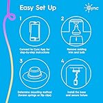 GE Cync Reveal HD+ Smart LED Recessed Downlight Fixture, Color Changing LED Light, Works with Alexa and Google Home, Matter Compatible, Ceiling Light Fixture, 6 Inch (3 Pack) - Image 3