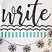 Schoolgirl Style Simply Stylish 21-Piece Motivational Mini Bulletin Board Set, Motivational Signs with Inspirational Quotes and Black and White Classroom Cutouts for Bulletin Board and Classroom Décor